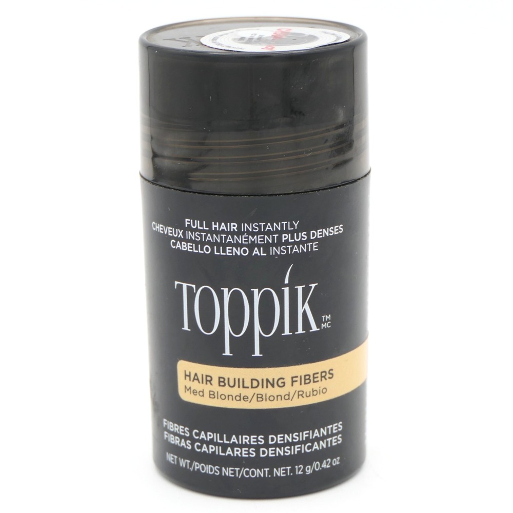 Toppik Hair Building Fibers Medium Blonde 0.42 oz Full Hair Instantly